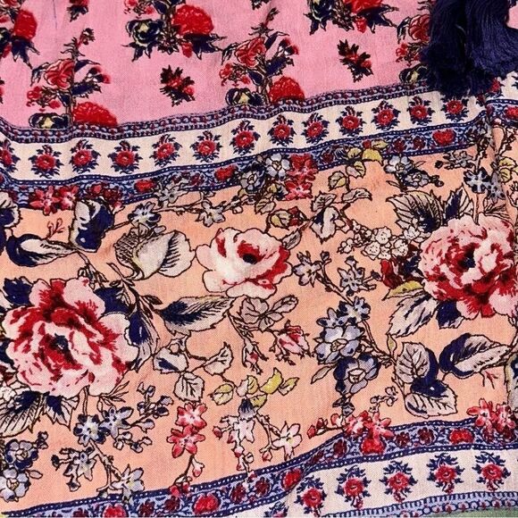 Raga tunic bohemian- hippy, India, butterfly sleeve cold shoulder sz L - Picture 16 of 16